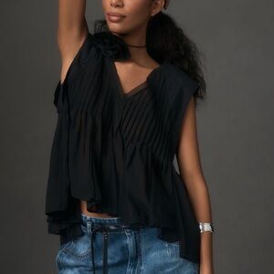 Anthropologie Babydoll Blouse